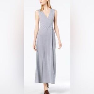 Weekend Max Mara Echi mosaic-print maxi dress in blue and white L